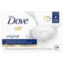 Dove White Bar Soap, 3.75 Ounce - 4 bars -- 18 per case.