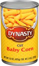 Dynasty Cut Baby Corn, 15 Ounce -- 12 per case