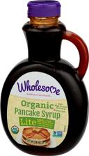 Wholesome Organic Lite Pancake Syrup, 20 Ounce -- 6 per case