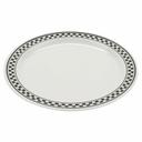 GET Enterprises inc Diamond Chexers Melamine Round Wide Rim Plate, 6.5 inch -- 48 per case.