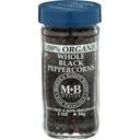 Morton and Bassett Organic Whole Black Peppercorn, 2 Ounce -- 3 per case