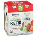 Lifeway Organic Strawberry Lowfat Kefir, 3.5 Fluid Ounce -- 24 per case