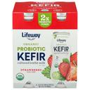 Lifeway Organic Strawberry Lowfat Kefir, 3.5 Fluid Ounce -- 24 per case