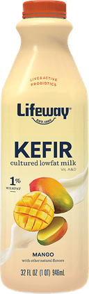 Lifeway Lowfat Mango Kefir, 32 Fluid Ounce -- 6 per case