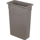 Carlisle 34202306 Trimline Polyethylene Beige Rectangular Trash Can, 23 Gallon Capacity