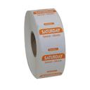 National Checking Durapeel Trilingual Saturday Label, 1 x 1 inch -- 1000 per case