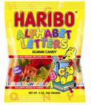 Haribo Alphabet Letters Gummy Candy, 5 Ounce -- 12 per case.