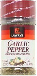 Lawrys Garlic Pepper, 2.6 Ounce -- 6 per case