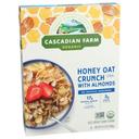 Cascadian Farm Organic Honey Oat Crunch Cereal with Almonds, 14.4 Ounce -- 10 per case