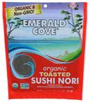 Emerald Cove Organic Toasted Pacific Sushi Nori, 10 count -- 6 per case