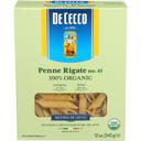 De Cecco Organic No. 41 Penne Rigate Pasta, 12 Ounce -- 12 per case