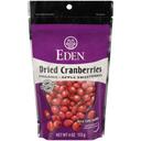 Eden Organic Dried Cranberries, 4 Ounce