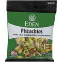 Eden Organic Shelled and Dry Roasted Pistachios, 1 Ounce -- 12 per case