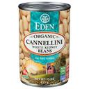 Eden Organic Cannellini No Salt Added White Kidney Beans, 15 Ounce