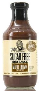 G Hughes Smokehouse Sugar Free Maple Brown Flavored BBQ Sauce, 18 Ounce -- 6 per case