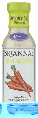 Brainnas Avocado Oil Classic Garden Ranch Dressing, 10 Ounce -- 6 per case