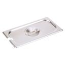 Vollrath 75230 Super Pan V Stainless Steel Third Size Slotted Cover, 12.796 x 6.93 x 1.003 inch Overall