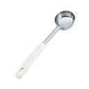 Vollrath 62165 Stainless Steel Antimicrobial Perforated Round Spoodle with Ivory Grip N Serv Handle, 3 Ounce Capacity