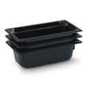 Vollrath 9094420 Super Pan High Temperature Plastic Black Ninth Size Pan, 4 inch deep