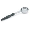 Vollrath 6433120 Heavy-Duty Stainless Steel Antimicrobial One Piece Solid Round Spoodle with Black Nylon Handle, 1 Ounce Capacity