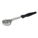 Vollrath 6433220 Heavy-Duty Stainless Steel Antimicrobial One Piece Solid Round Spoodle with Black Nylon Handle, 2 Ounce Capacity