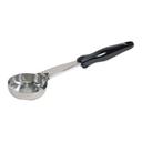 Vollrath 6433320 Heavy-Duty Stainless Steel Antimicrobial One-Piece Solid Round Spoodle with Black Nylon Handle, 3 Ounce Capacity