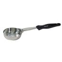 Vollrath 6432620 Heavy-Duty Stainless Steel Antimicrobial One-Piece Perforated Round Spoodle with Black Nylon Handle, 6 Ounce Capacity
