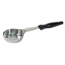 Vollrath 6433620 Heavy-Duty Stainless Steel Antimicrobial One-Piece Solid Round Spoodle with Black Nylon Handle, 6 Ounce Capacity