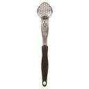 Vollrath 6422120 Heavy-Duty Stainless Steel Antimicrobial One Piece Perforated Oval Spoodle with Black Nylon Handle, 1 Ounce Capacity
