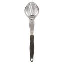 Vollrath 6422320 Heavy-Duty Stainless Steel Antimicrobial One-Piece Perforated Oval Spoodle with Black Nylon Handle, 3 Ounce Capacity