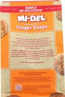 Mi Del Ginger Snaps Swedish Style Crunchy Cookie, 10 Ounce -- 8 per case