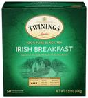Twinings Irish Breakfast Black Tea, 50 tea bags per pack -- 6 per case