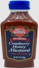 Dietz and Watson Cranberry Honey Mustard, 11 Ounce -- 12 per case
