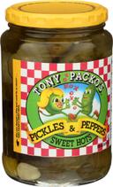 Tony Packos Sweet Hot Pickles and Peppers, 24 Ounce -- 12 per case