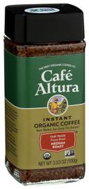 Cafe Altura Organic Freeze Dried Medium Roast Coffee, 3.5 Ounce -- 6 per case