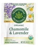 Traditional Medicinals Chamomile with Lavender Herbal Tea, 16 tea bags per pack -- 6 per case