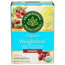 Traditional Medicinals Organic Weightless Cranberry Herbal Tea, 16 tea bags -- 6 per case
