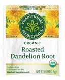 Traditional Medicinals Roasted Dandelion Root Bagged Tea, 16 tea bags per pack -- 6 per case