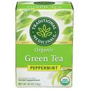 Traditional Medicinals Organic Peppermint Green Herbal Tea, 16 tea bags -- 6 per case