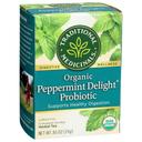 Traditional Medicinals Organic Peppermint Delight Probiotic Herbal Tea, 16 tea bags -- 6 per case