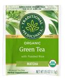 Traditional Medicinals Organic Matcha Green Tea with Toasted Rice, 16 tea bags per pack -- 6 per case