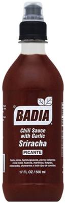 Badia Sriracha Hot Sauce, 17 Ounce -- 6 per case