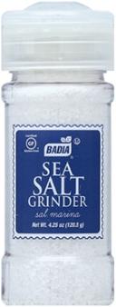 Badia Grinder Sea Salt, 4.25 Ounce -- 8 per case