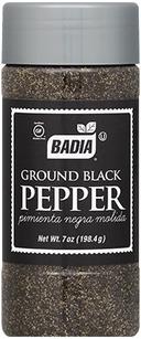 Badia Ground Black Pepper, 7 Ounce -- 12 per case