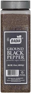 Badia Ground Black Pepper, 16 Ounce -- 6 per case