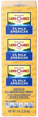 Land O Lakes 2% Milk Reduced Fat White Deli American Cheese Product, 5 Pound -- 2 per case