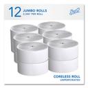 Scott Essential Coreless JRT White Jr Jumbo Roll Bathroom Tissue, 3.78 inch x 2300 feet -- 12 per case