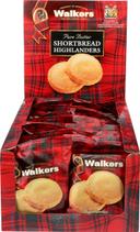 Walkers Pure Butter Shortbread Rounds Cookies, 2 count per pack -- 22 per case