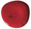Schonwald Organic Unique Porcelain Red Dinner Plate, 12 3/8 inch -- 6 per case.