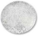 Schonwald Shabby Chic Porcelain Grey Ornaments Coupe Plate -- 12 per case.